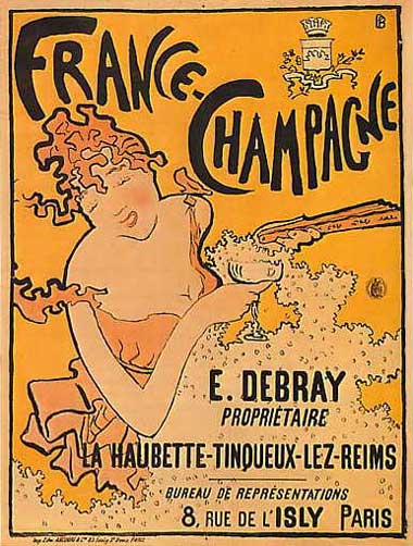 Pierre Bonnard, affiche lithographique, France Champagne