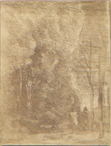 Corot, Dante and Virgil, clich verre