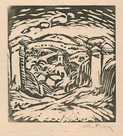 Othon Friesz, The Oasis, woodcut