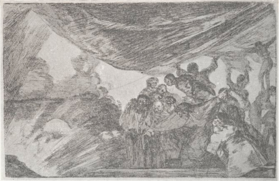 Goya, etching, Dsparate Claro, first state