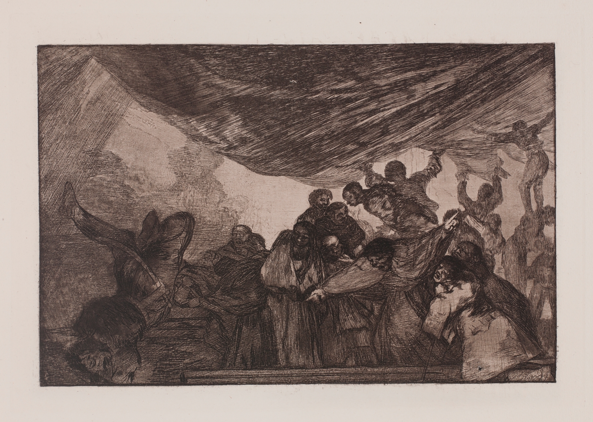 Francisco de Goya;, Disparate Claro, etching and aquatint, circa 1815-1819