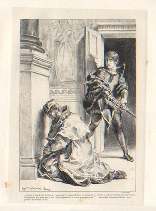 Hamlet attempts to kill the King