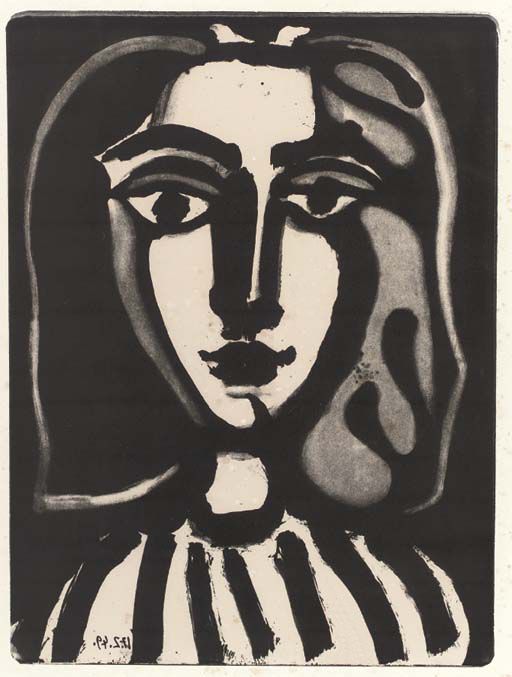 Pablo Picasso, Young Girl, lithograph