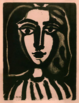 Pablo Picasso, Jeune Fille, lithographie