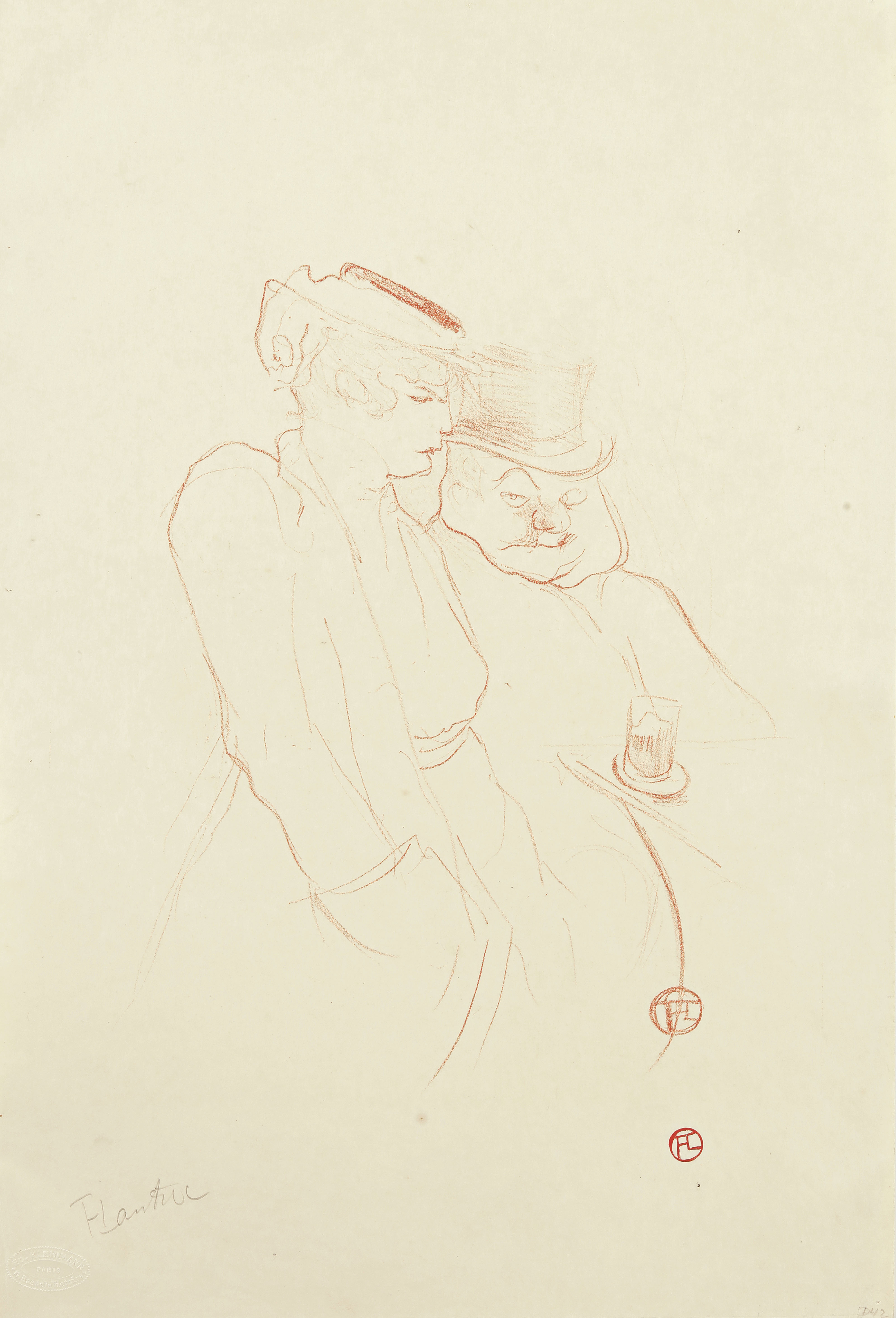 Henri de Toulouse-Lautrec, En Quarante, lithograph, 1893