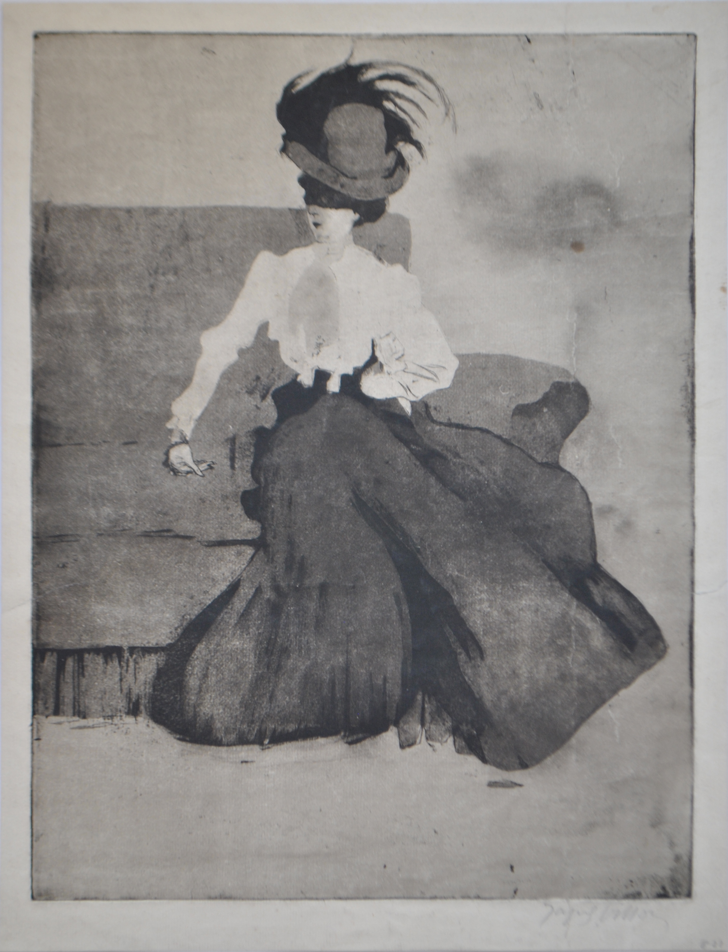 Jacques Villon, Bernadette, aquatint, 1899