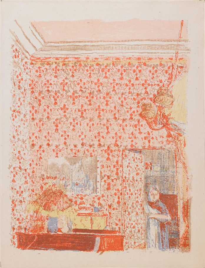 Edouard Vuillard, Intrieur aux Tentures Roses I, colour lithograph, 1899