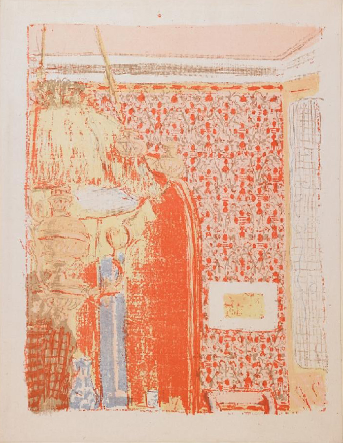 Edouard Vuillard, Intrieur aux Tentures Roses, colour-lithograph, 1899